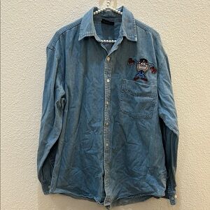 Vintage Taz Denim Shirt L
